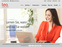Tablet Screenshot of leo-seminare.de
